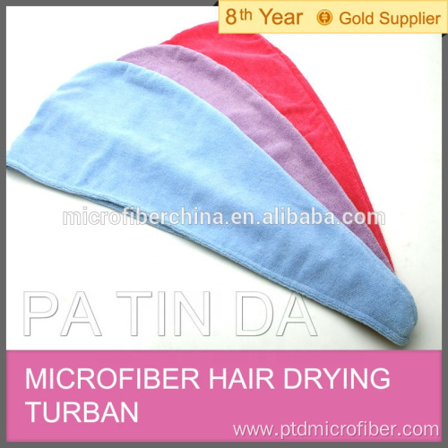 Plush Microfiber Hair Drying Turban Hair Towel